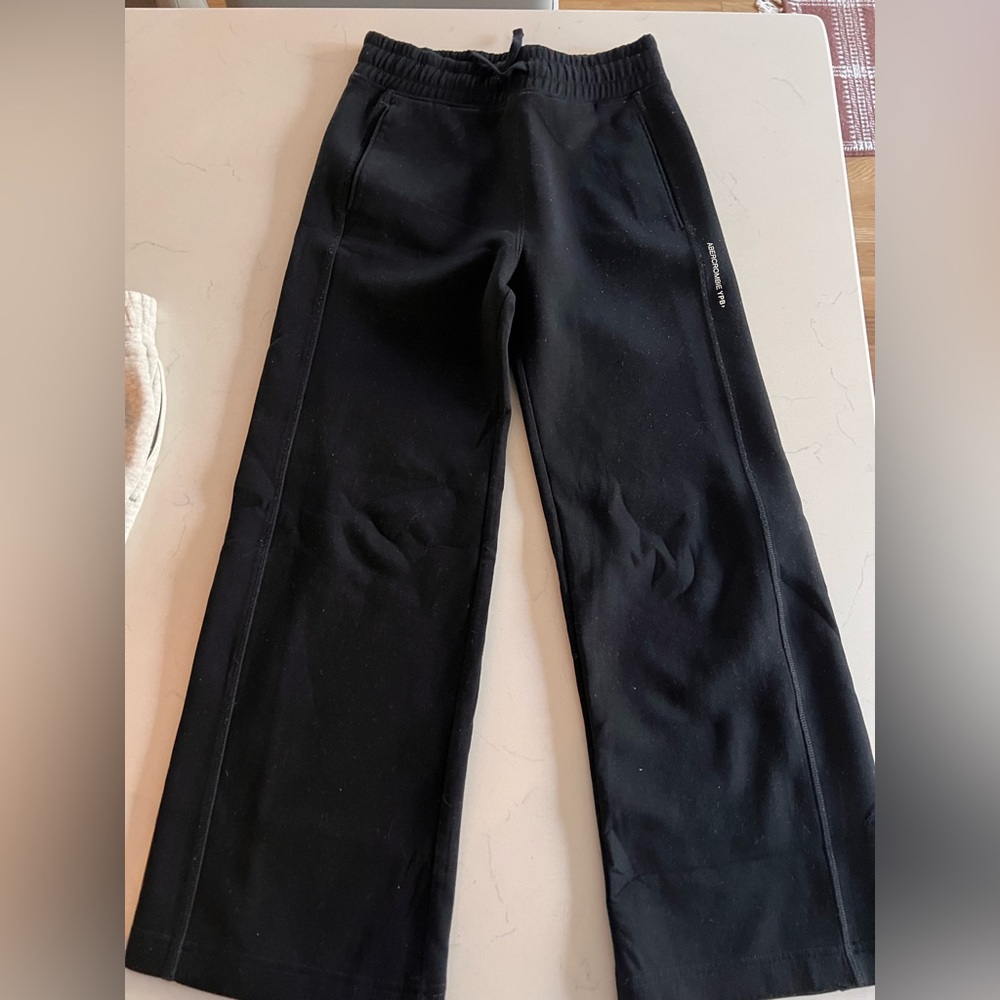 Abercrombie Kids Black Wide Leg Sweatpants